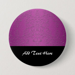 Macaron Rond 7,6 Cm Élégant Violet