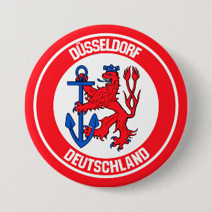 Macaron Rond 7,6 Cm Emblem rond de Düsseldorf