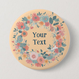 Macaron Rond 7,6 Cm Emblème d'ordinateur portable Ethereal Fleur rose