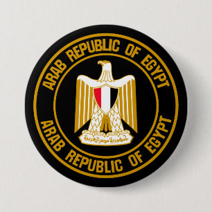Macaron Rond 7,6 Cm Emblème du cycle de l'Égypte