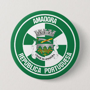 Macaron Rond 7,6 Cm Emblème rond Amadora