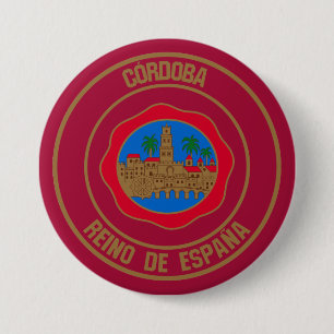 Macaron Rond 7,6 Cm Emblème rond de Córdoba