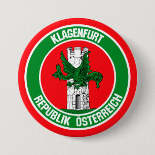 Macaron Rond 7,6 Cm Emblème rond Klagenfurt