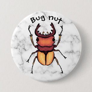 Macaron Rond 7,6 Cm Entomologie de l'art de l'insecte du scarabée des 