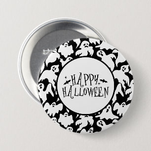 Macaron Rond 7,6 Cm Épingle de fantôme d'Halloween