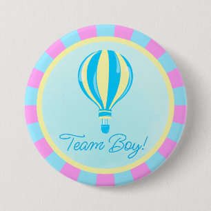 Macaron Rond 7,6 Cm Équipe garçon révélation de sexe ballon gonflable