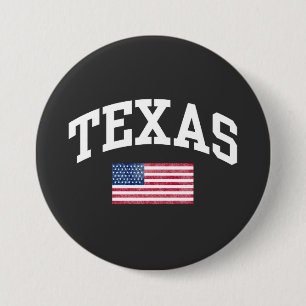 Macaron Rond 7,6 Cm État du Texas