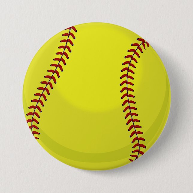 Macaron Rond 7,6 Cm Fan du base-ball (Devant)