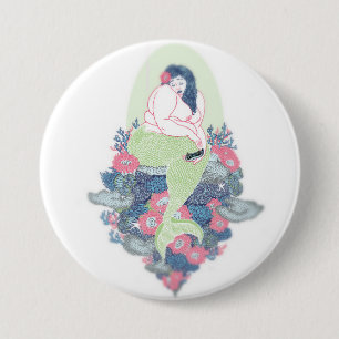Macaron Rond 7,6 Cm Fat Mermaid Botton
