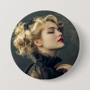 Macaron Rond 7,6 Cm Femme de cirque