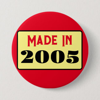 Macaron Rond 7,6 Cm Fête d'anniversaire 21 ans né en 2005 épingle 21
