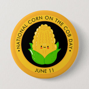 Macaron Rond 7,6 Cm Fête nationale du maïs