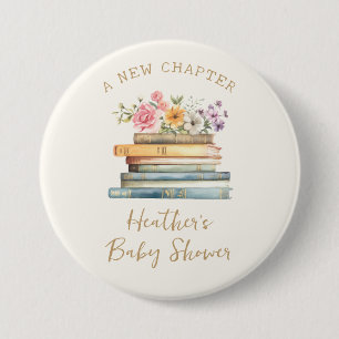 Macaron Rond 7,6 Cm Fête Prénatale A New Chapter Books
