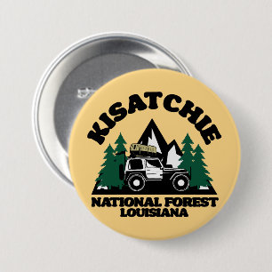Macaron Rond 7,6 Cm Forêt nationale de Kisatchie Louisiane