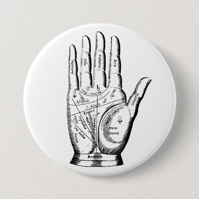 Macaron Rond 7,6 Cm Fortune Teller (Devant)