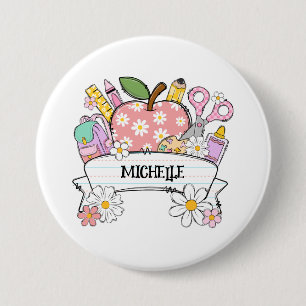 Macaron Rond 7,6 Cm Fournitures de retour à l'école personnalisées ave