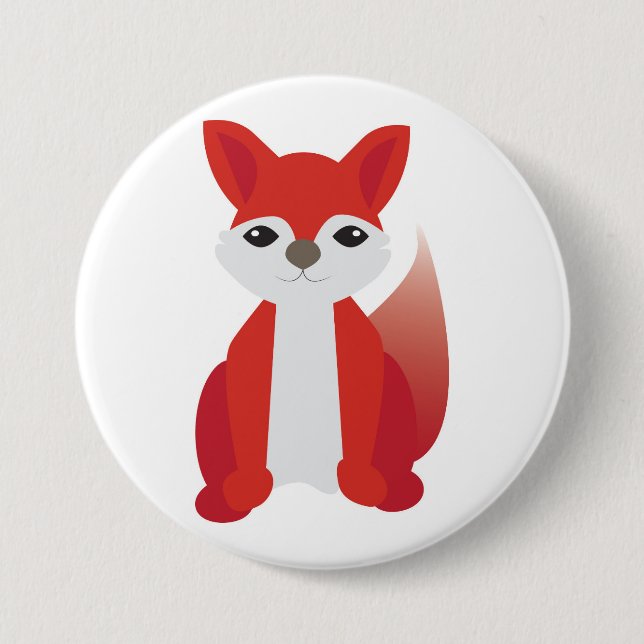 Macaron Rond 7,6 Cm Fox (Devant)
