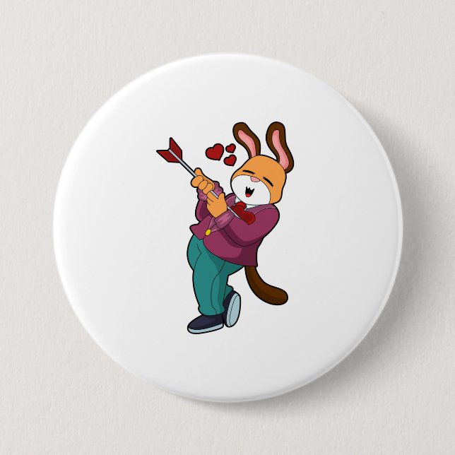 Macaron Rond 7,6 Cm Fox comme Groom avec costume (Devant)