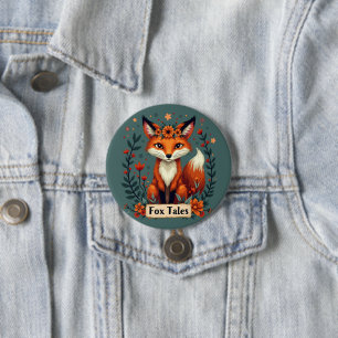Macaron Rond 7,6 Cm Fox Tales Boho Woodland Animal