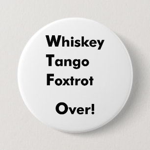 Macaron Rond 7,6 Cm Fox-trot de tango de whiskey plus de !