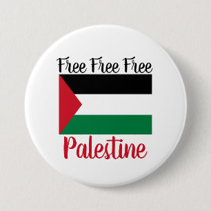 Macaron Rond 7,6 Cm Free Free Palestine