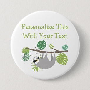 Macaron Rond 7,6 Cm Fun texte personnalisé, crochet de la fente