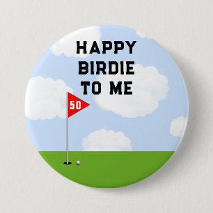 Macaron Rond 7,6 Cm Funny Golf Anniversaire