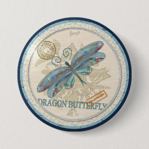 Macaron Rond 7,6 Cm G Bureau de création libellule