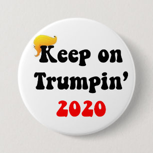 MACARON ROND 7,6 CM GARDEZ SUR TRUMPIN 2020 ! ! ! GRAND BOUTON #1 DE