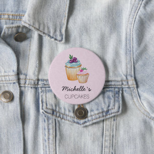 Macaron Rond 7,6 Cm Gâteaux Et Fruits Aquarelle Mignons