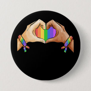 Macaron Rond 7,6 Cm Gay pride Vêtements Lgbt Arc-en-ciel Drapeau T Co