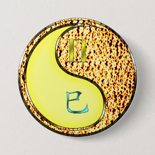 Macaron Rond 7,6 Cm Gémeaux & Serpent de feu