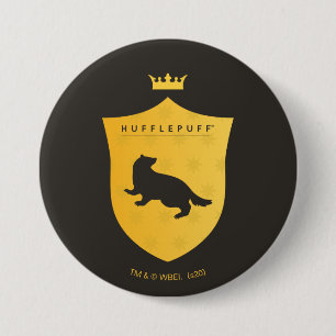 Macaron Rond 7,6 Cm Gold HUFFLEPUFF™ Cimetière couronné