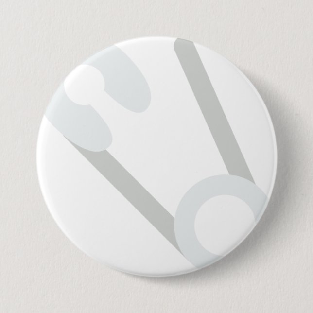 Macaron Rond 7,6 Cm goupille de sécurité ouverte (Devant)