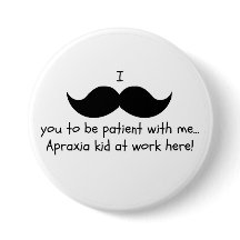 Goupille d'humour de moustache d'apraxie