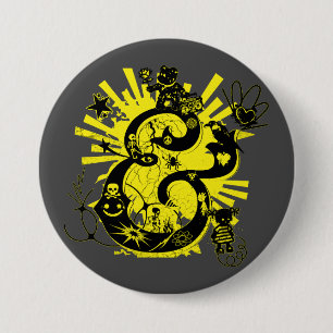 Macaron Rond 7,6 Cm Graffiti Art Ampersand