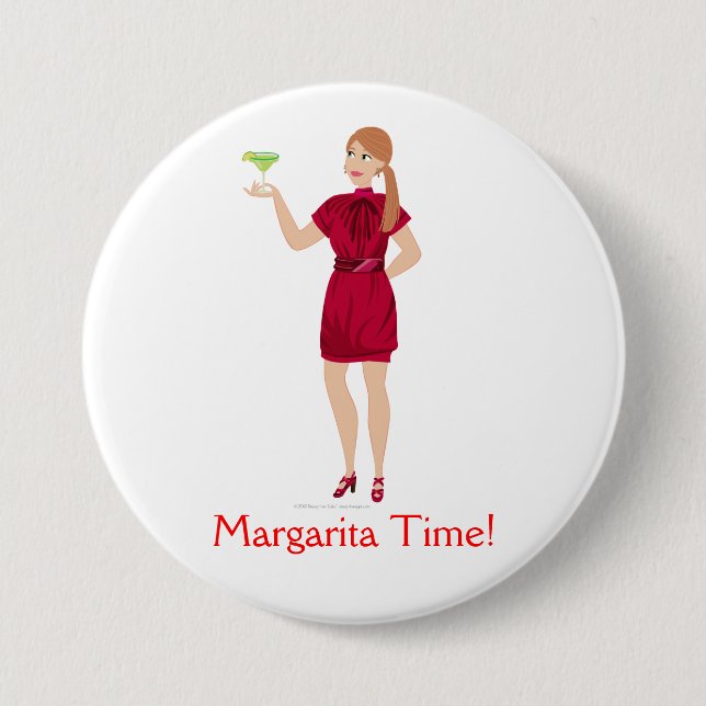 Macaron Rond 7,6 Cm Grand bouton de DHG (Devant)