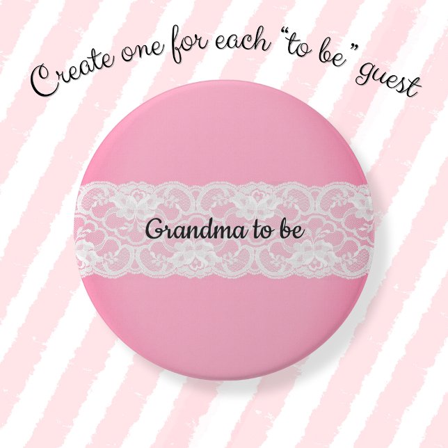 Macaron Rond 7,6 Cm Grand-mère (Créateur téléchargé)