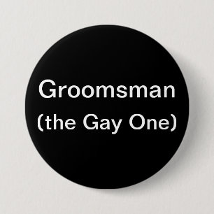 Macaron Rond 7,6 Cm Groomsman le gai
