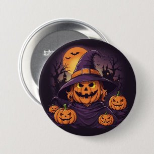 Macaron Rond 7,6 Cm Halloween-