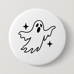 Macaron Rond 7,6 Cm Halloween fantôme