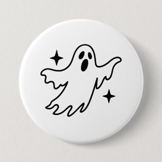 Macaron Rond 7,6 Cm Halloween fantôme