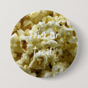 Macaron Rond 7,6 Cm Halloween pop-corn