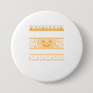 Macaron Rond 7,6 Cm Happy Halloween Ugly ter Citrouilles de design