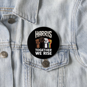 Macaron Rond 7,6 Cm Harris 2024 Election LGBT Kamala Harris 2024
