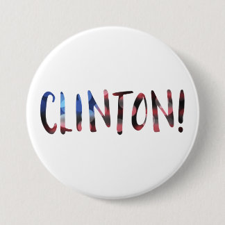 Macaron Rond 7,6 Cm Hillary Clinton bokeh