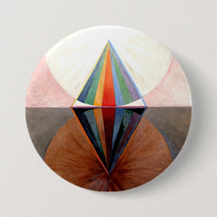 Macaron Rond 7,6 Cm Hilma Af Klint Le Cygne No 12