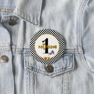 Macaron Rond 7,6 Cm Hip hop célèbre One Rero 1er anniversaire