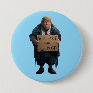 Macaron Rond 7,6 Cm Homeless Trump Button