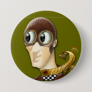 Macaron Rond 7,6 Cm Homme d'action (goupille)